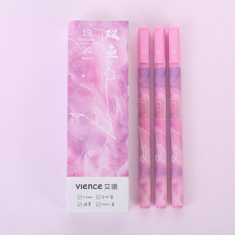 Astrology Sign Gel Pens, Set of 3 — 0.5mm Black Ink