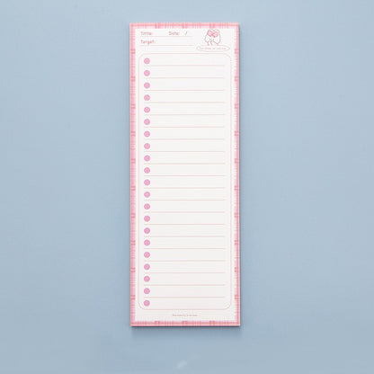 Rainbow Stripe To-Do List Notepad — Tall Pastel Planner Pad