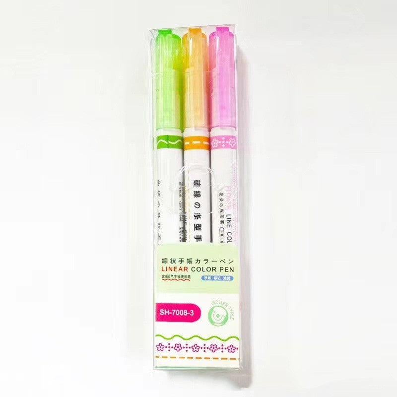 Curve Outline Pen — Roller Line Pen for Journaling