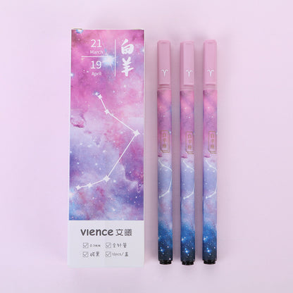 Astrology Sign Gel Pens, Set of 3 — 0.5mm Black Ink