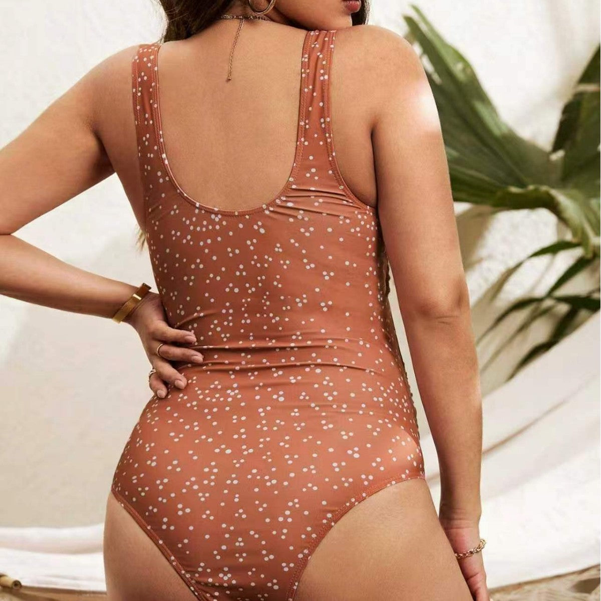 bikini maternity swimsuit set, one-piece swimsuit with polka dot print