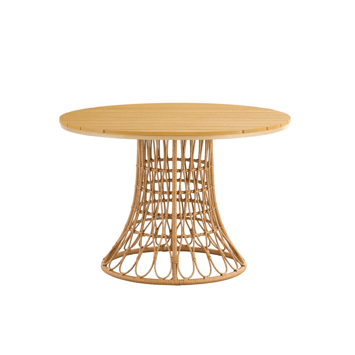 Bamboo Dining Chair Table | Antique Brown, Outdoor