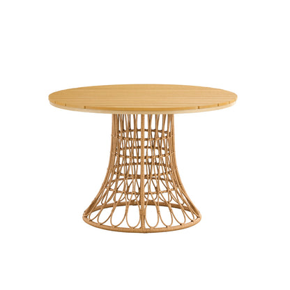 Bamboo Dining Chair Table | Antique Brown, Outdoor