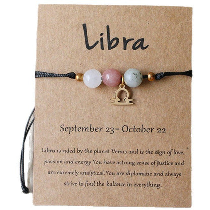 Tiger Eye Zodiac Bracelet | Natural Stone, 8mm
