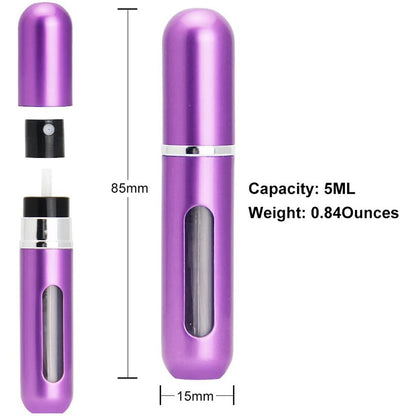 Mini Refillable Perfume Spray Bottle | 5ml, Portable
