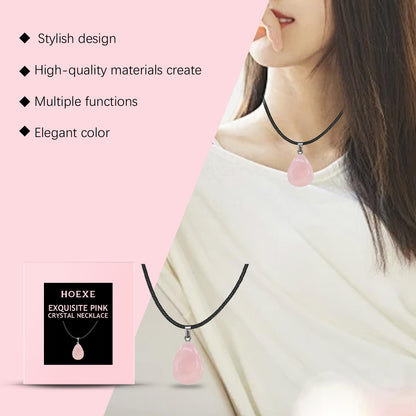 Pink Crystal Necklace | Exquisite Clavicle Chain