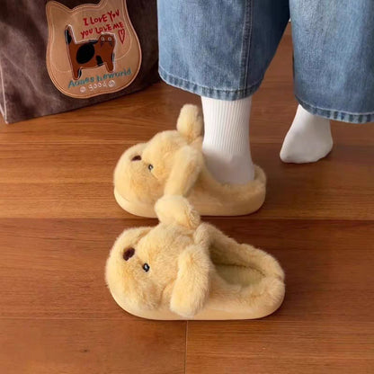 Cotton Dog Slippers | Yellow, Cute, Indoor & Outdoor