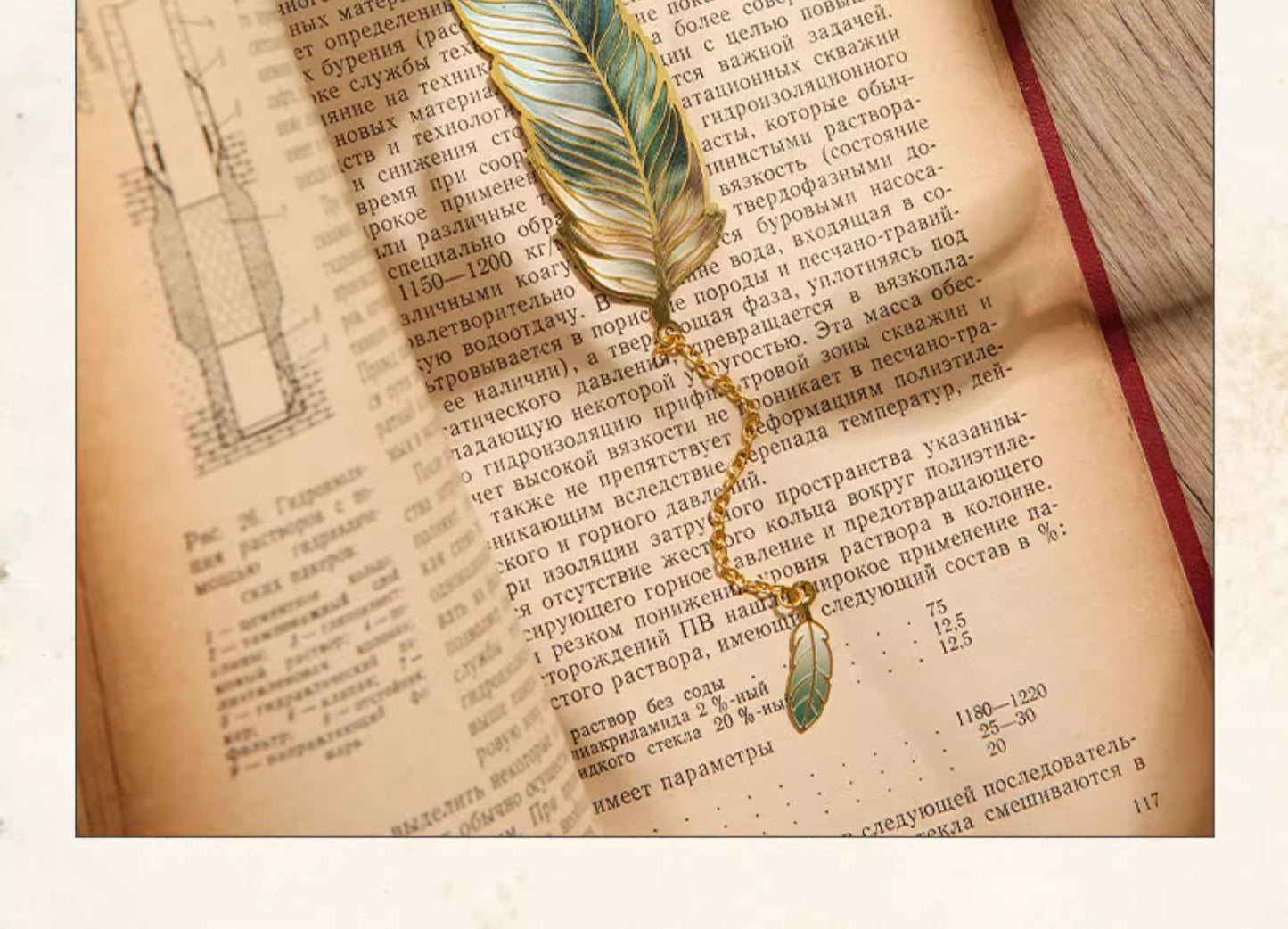 Classical Chinese Style Cultural And Creative Feather Bookmark