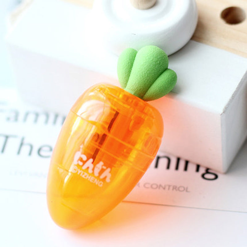 Carrot Pencil Sharpener — Cute Kawaii Desk Stationery
