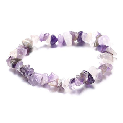 Natural Stone Beaded Bracelet | Irregular Crushed Stone