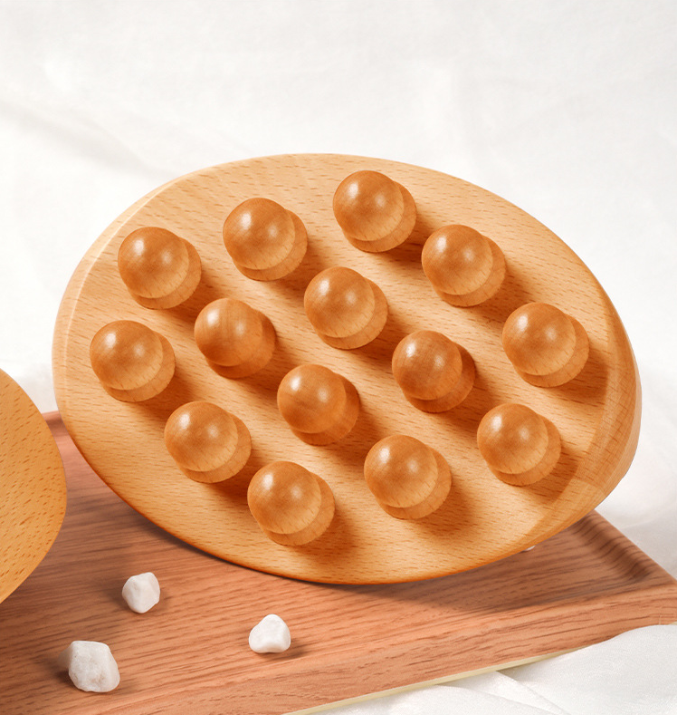 Beech Wood Body Brush | 15x10cm Massage Tool