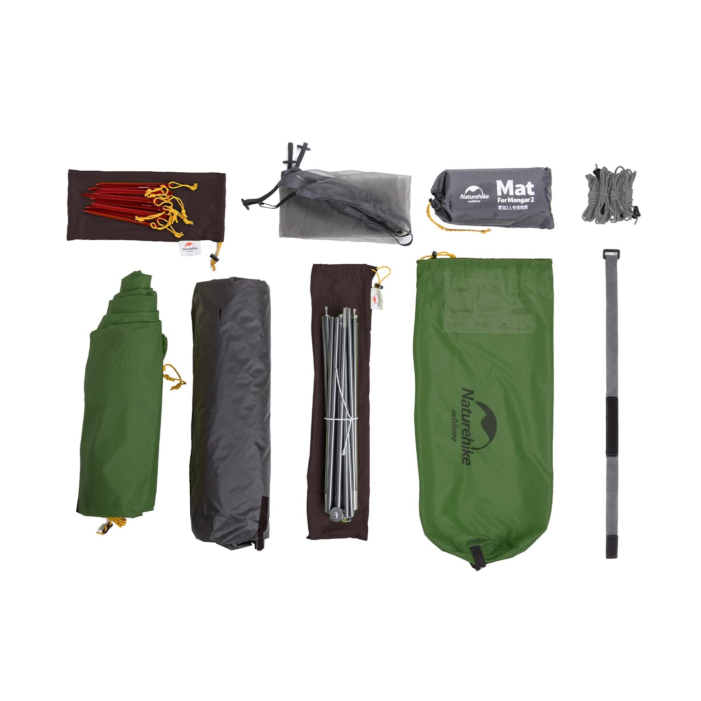 Naturehike Mongar 2-Person 3-Season Backpacking Tent Lightweight Waterproof Double Layer Easy Setup Camping Hiking Tent with Footprint