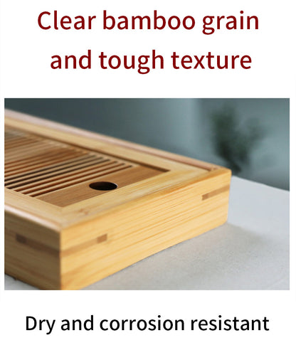 Bamboo Tea Tray | Simple Dry Brewing Table, Travel Set
