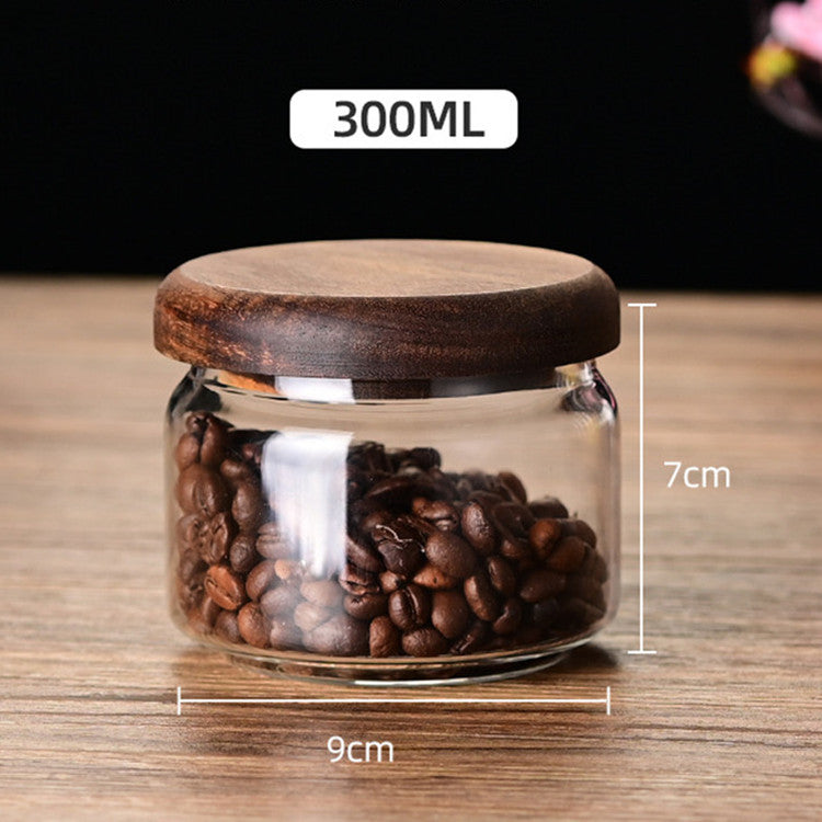 Glass Storage Jar | Wooden Lid, 300-1600ML
