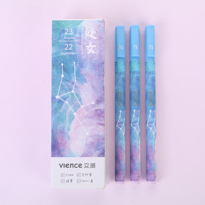 Astrology Sign Gel Pens, Set of 3 — 0.5mm Black Ink