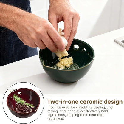 Durable Resin Garlic Grater & Peeler | Compact Tool