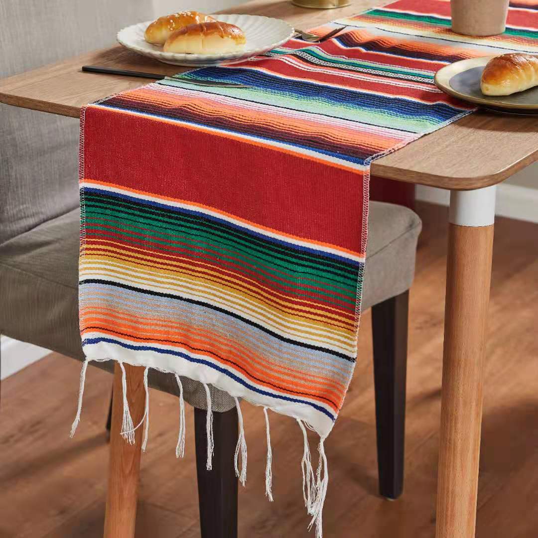Cotton Tablecloth | Flag Woven, Rectangle, American Country