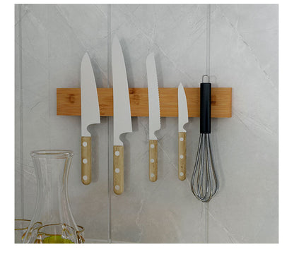 Bamboo Knife Rack | 40x6x2cm, Wall Hanging Storage
