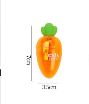 Carrot Pencil Sharpener — Cute Kawaii Desk Stationery