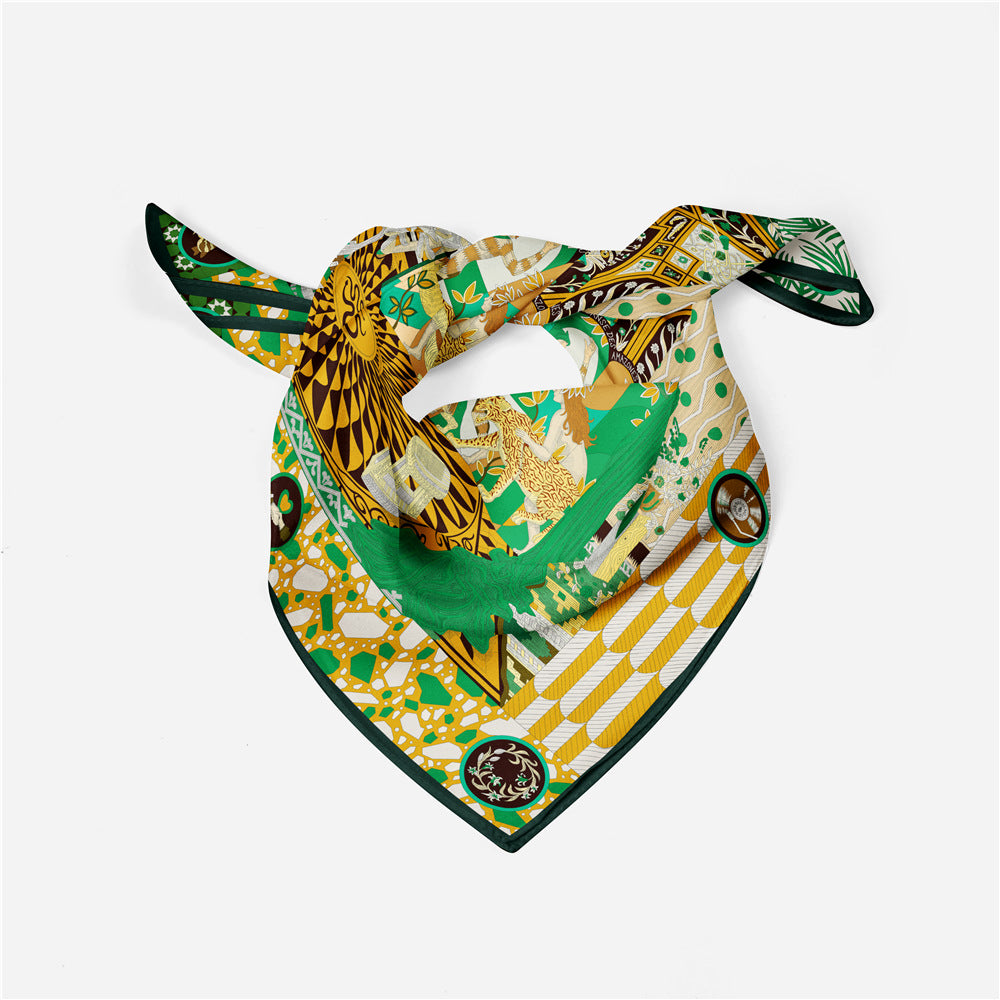 Imitation Silk Small Square Scarf | 53cm