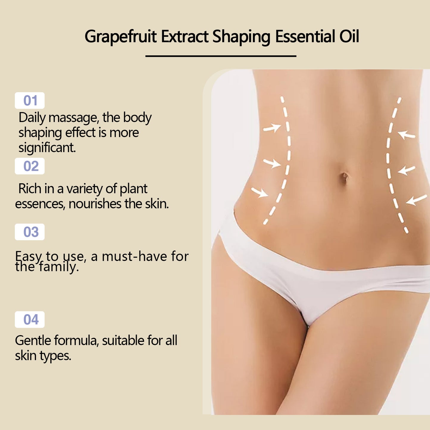 Body Firming Essential Oil | Grapefruit, Moisturizing