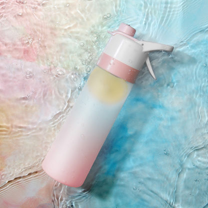 Plastic Spray Water Bottle | Large Capacity, White