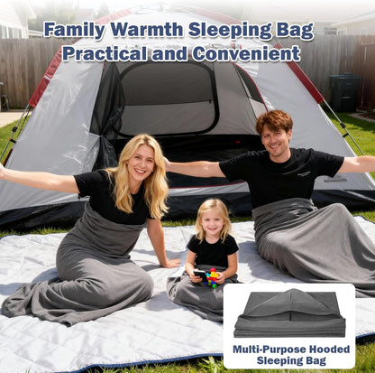 Wearable Hooded Blanket | 2-in-1 Sleeping Bag