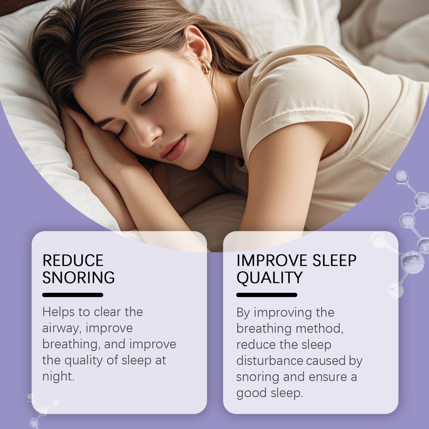 Anti-Snoring Sleep Patch | Stretchy Cotton
