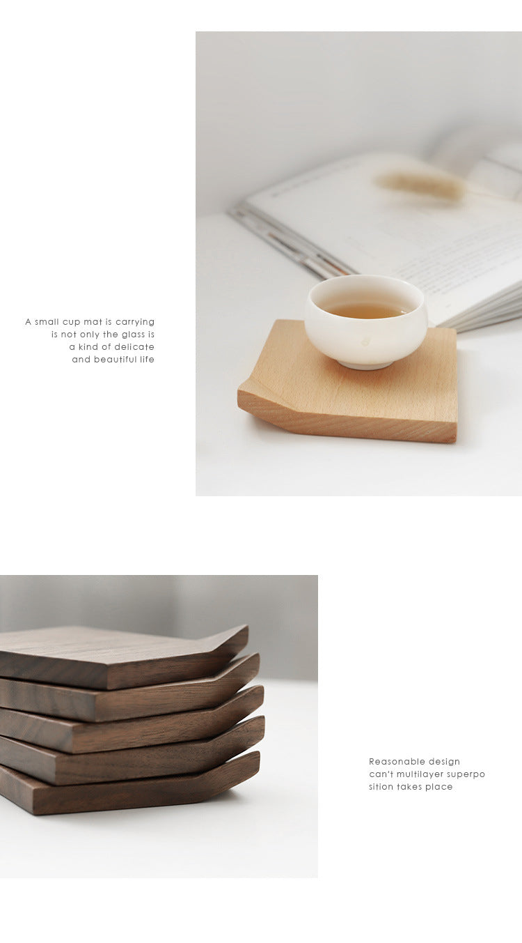 Wood Coaster | Black Walnut, Japanese Style