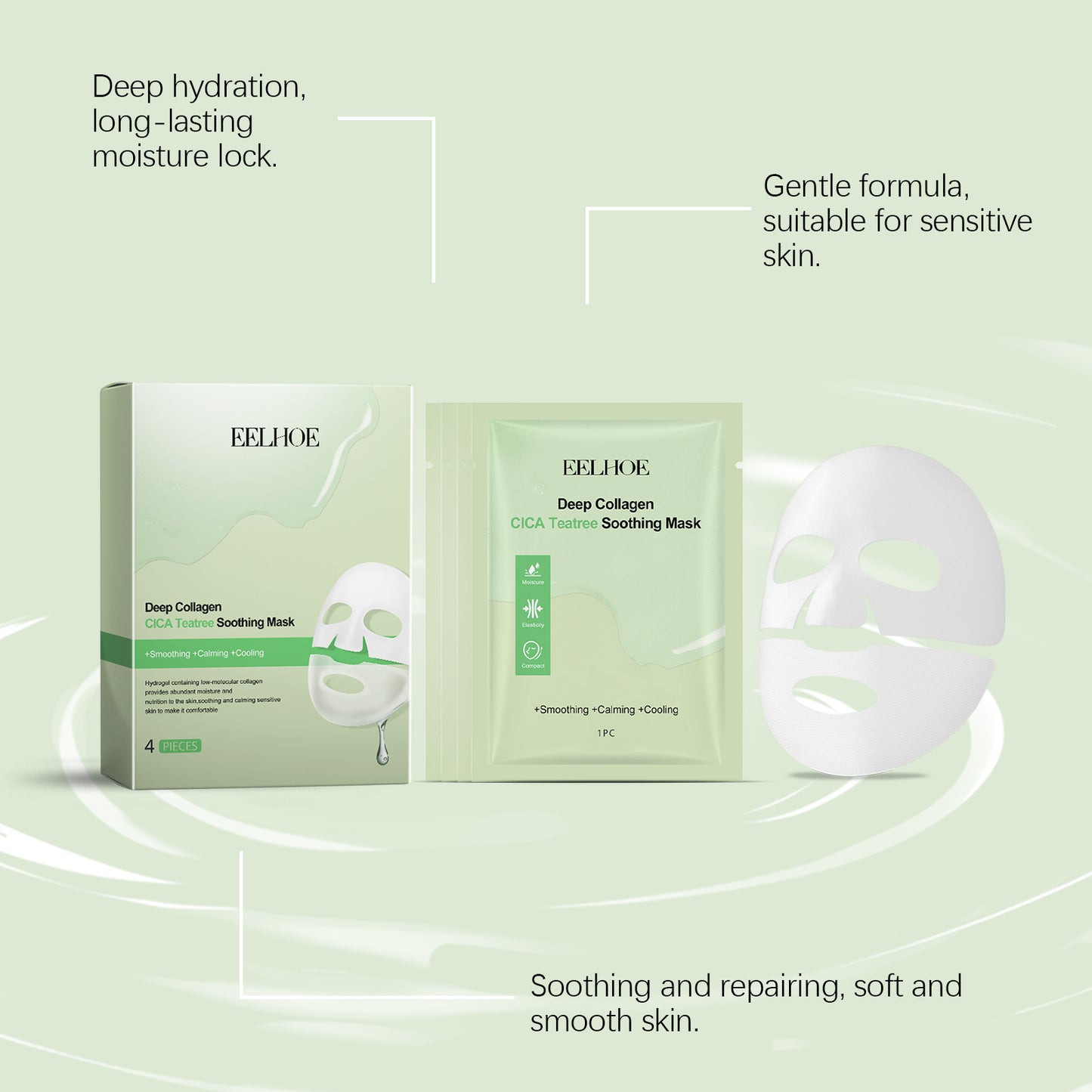 Collagen Tea Tree Skin Care Mask | Hydrating Box Set
