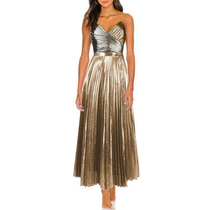 Polyester One-piece Swimsuit | Gold & Silver Sets