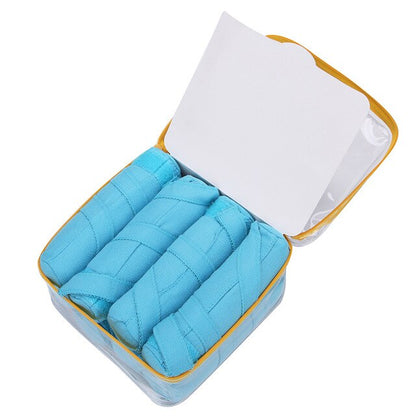 Foam Hair Rollers | 8pcs, Blue, Cotton