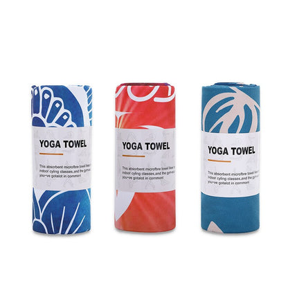 Microfiber Yoga Towel | 183x63cm, Non-Slip, Printed