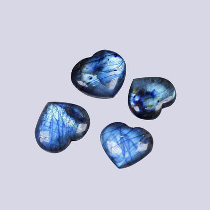 Natural Crystal Heart Pendant