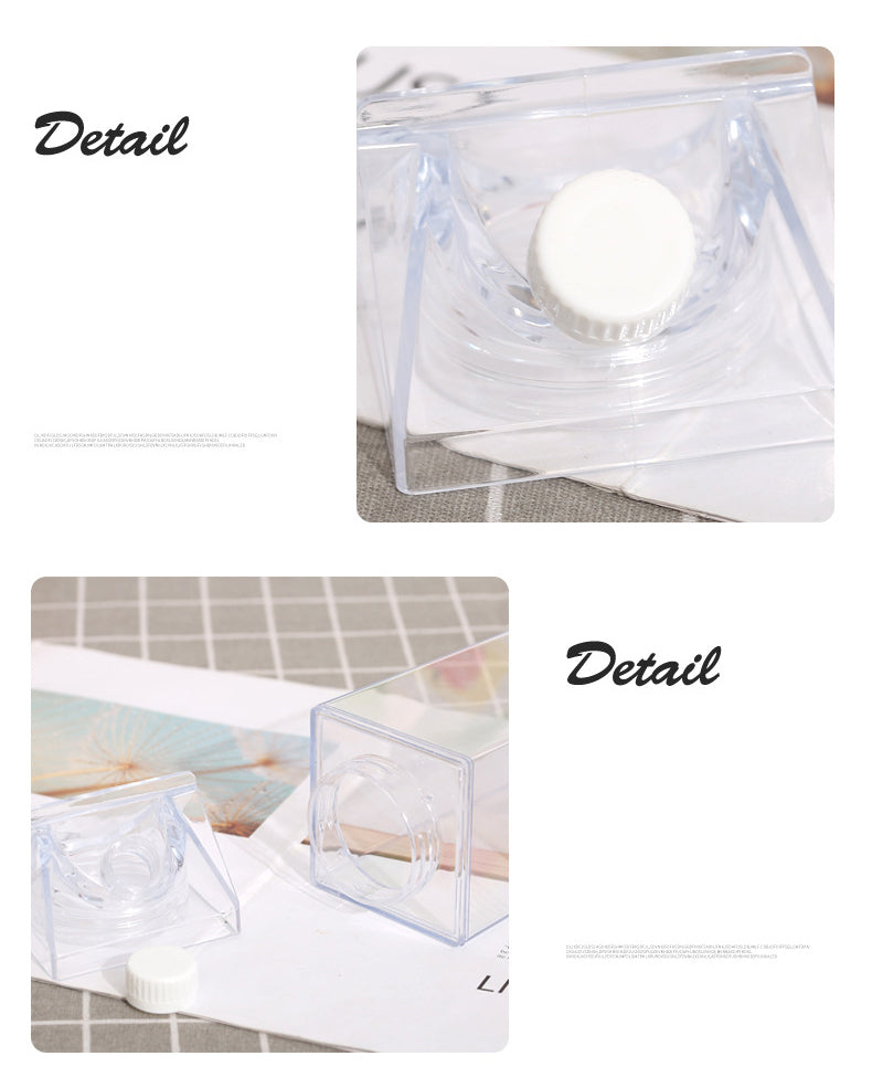 Plastic Milk Cup | Square Water Bottle, Milk Tea