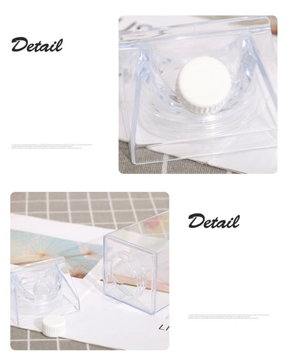 Plastic Milk Cup | Square Water Bottle, Milk Tea