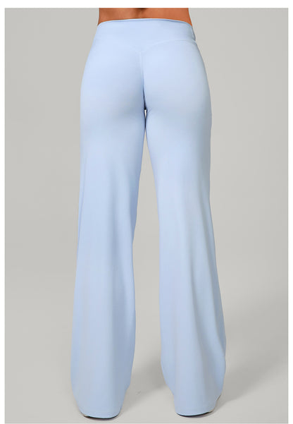 Cotton Blend Yoga Pants | High-Waisted, Straight Leg