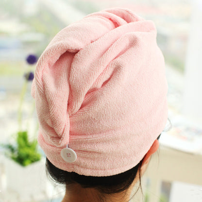 Cotton Hair Drying Cap | Blue, Yellow, Pink, Purple