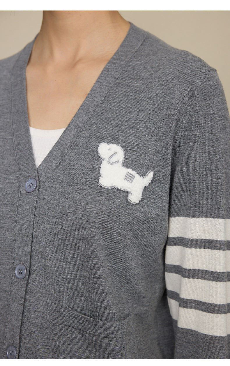 Wool Blend Striped Sweater | Long Sleeve, Women, Casual