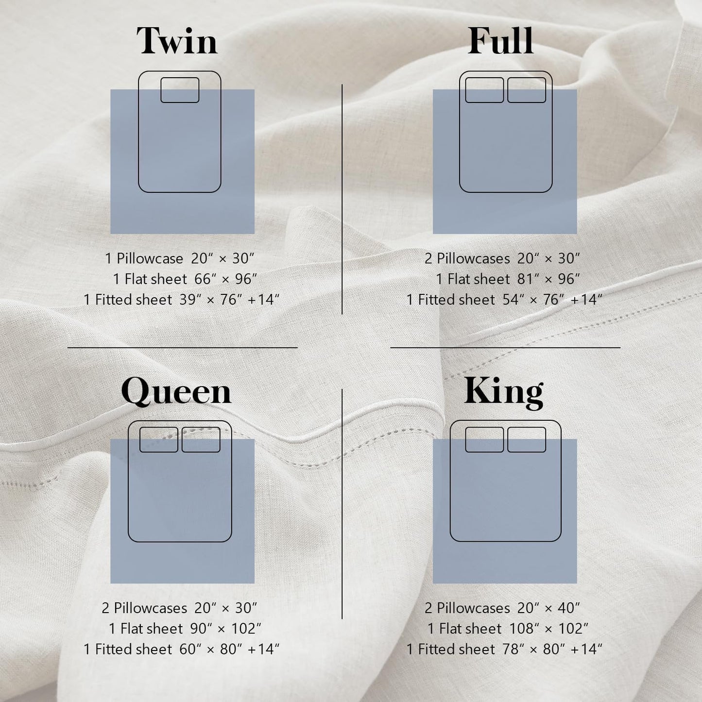 Simple Opulence 100% Pure Linen Sheet Set