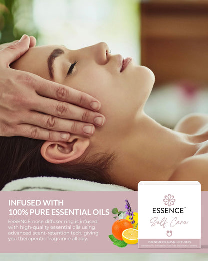 Essential Oil Nasal Diffuser Rings | Self Care Bundle