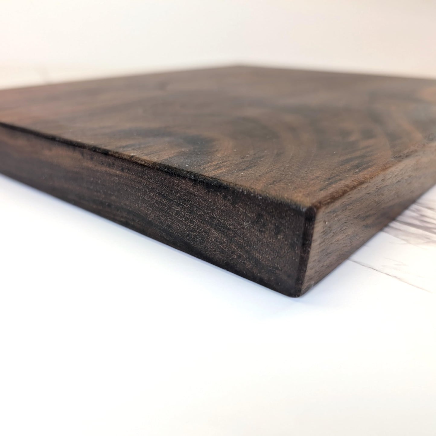 No Glue, One Piece Walnut Wood - Thick Solid Black Walnut Cutting Board, Wholly Handmade in USA, Small, 10" x 7.5" x 0.8" (1.6 Lb)