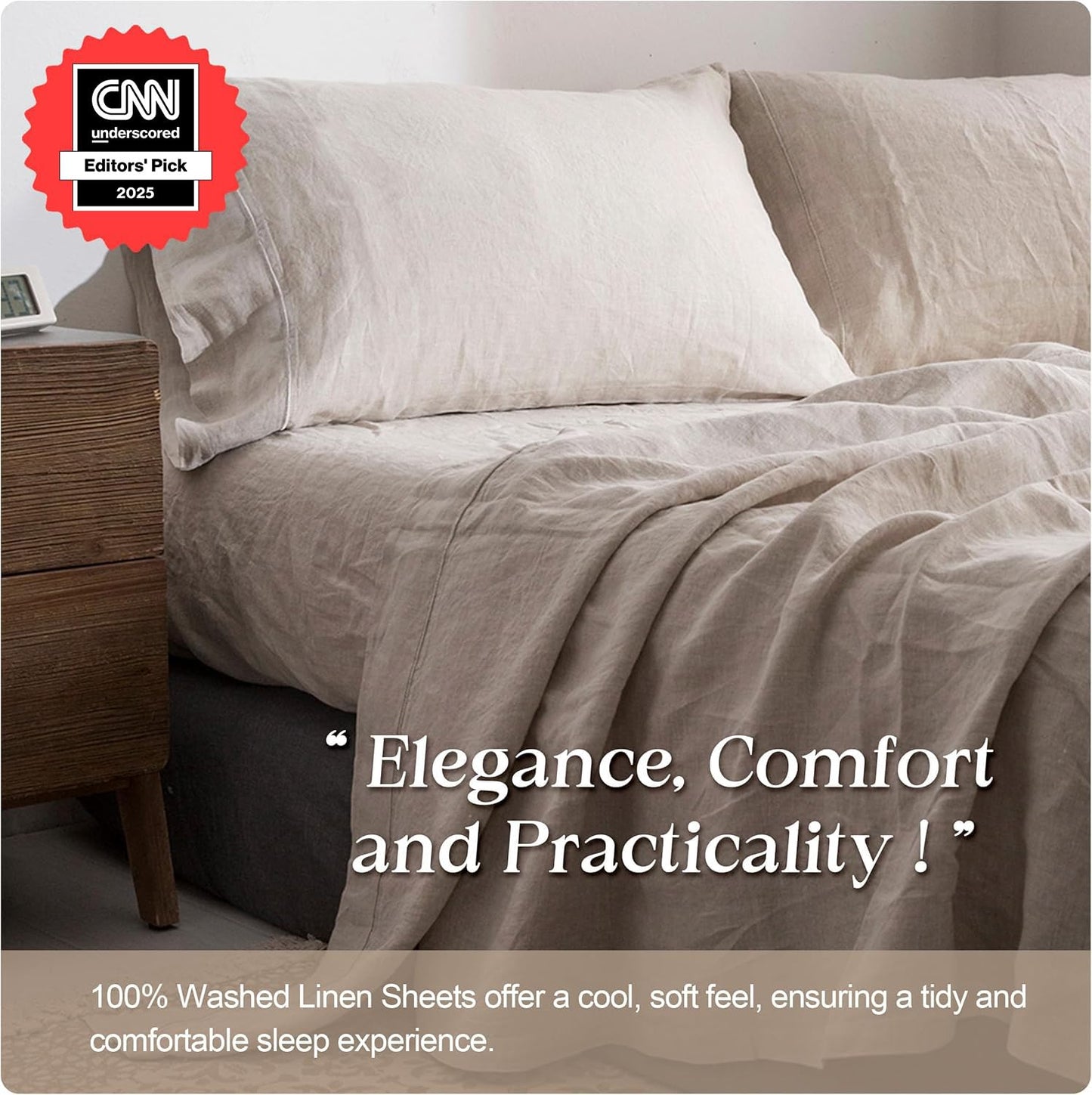 Simple Opulence 100% Pure Linen Sheet Set