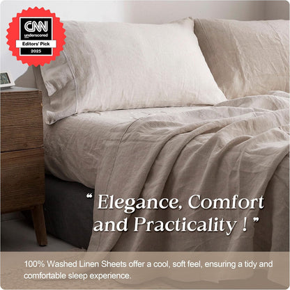Linen Sheet Set | 100% Pure Linen, Full Size