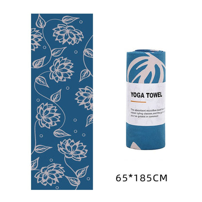 Microfiber Yoga Towel | 183x63cm, Non-Slip, Printed