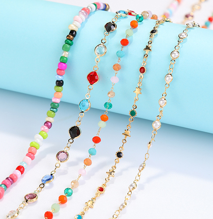 Crystal Pendant Necklace | Teardrop, Korean Style