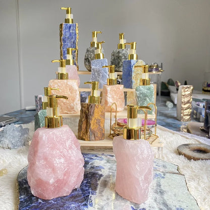 Pink Crystal Dispenser | 30ml Liquid Bottle