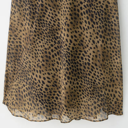 Polyester Animal Print Scarf Dress | Midi, Casual, Female