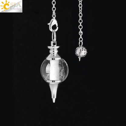 Red Agate Crystal Pendulum | CSJA Dowsing Charm Pendant