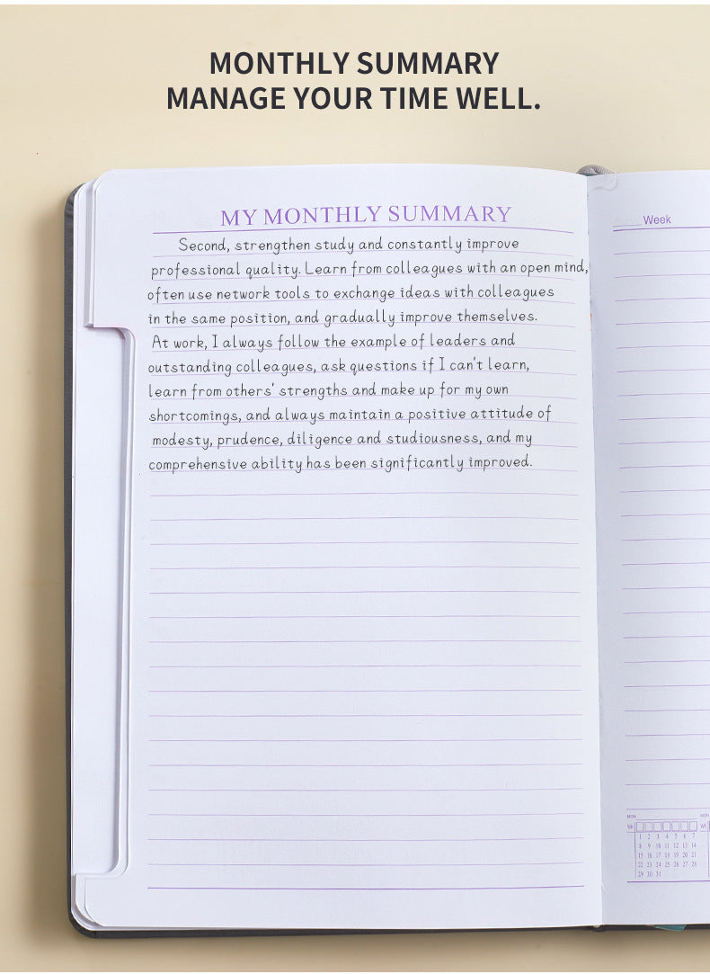 Notebook Self-filled No Date Strap